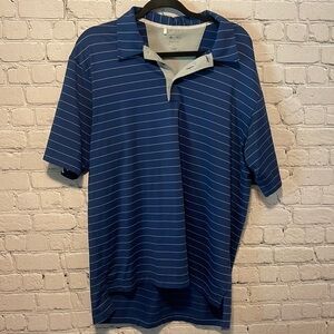 Adidas Golf Polo Climate Size Medium Blue White